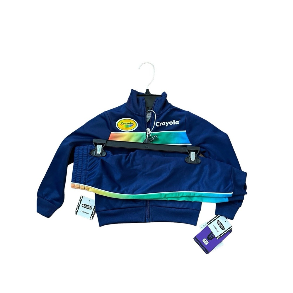Crayola 2 Piece Track Suit Set Size 2T NWT-‎ sport jacket/pants outfit